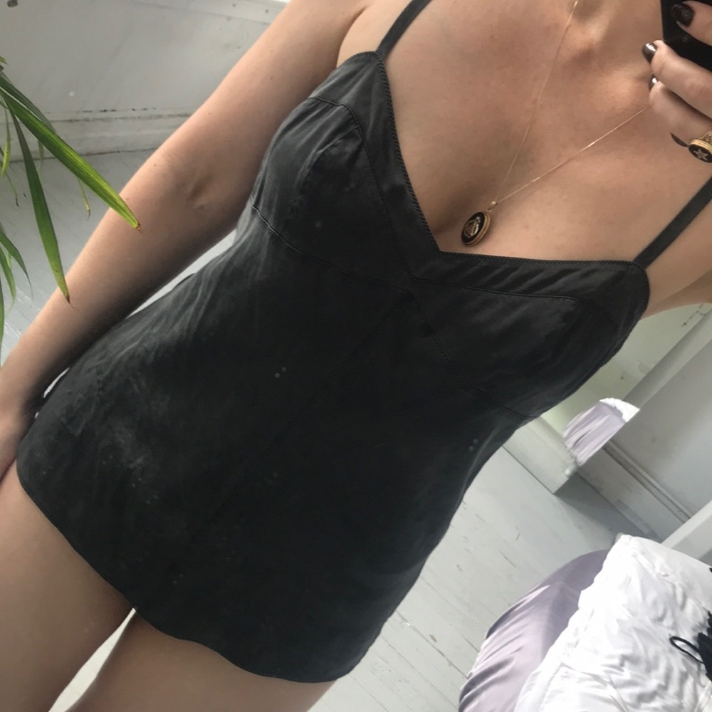 Silk camisole tank top